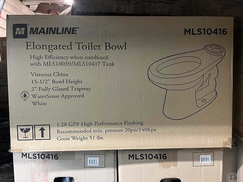 Mainline Toilet Bowls and Toilet Tanks